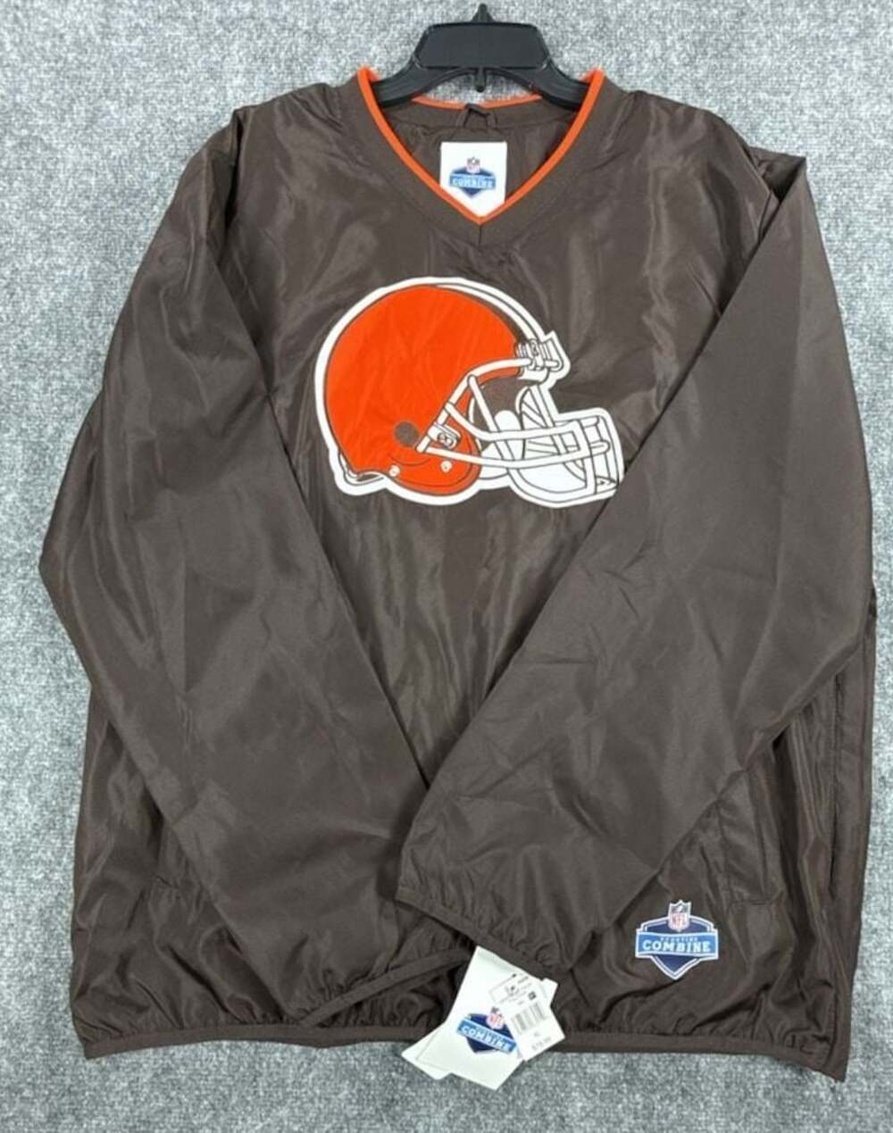 NFL Scouting Combine Cleveland Browns Crossover V-Neck Pullover Jacket XL New